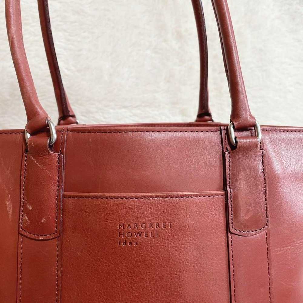 MARGARET HOWELL Large Capacity All-Leather Tote B… - image 5