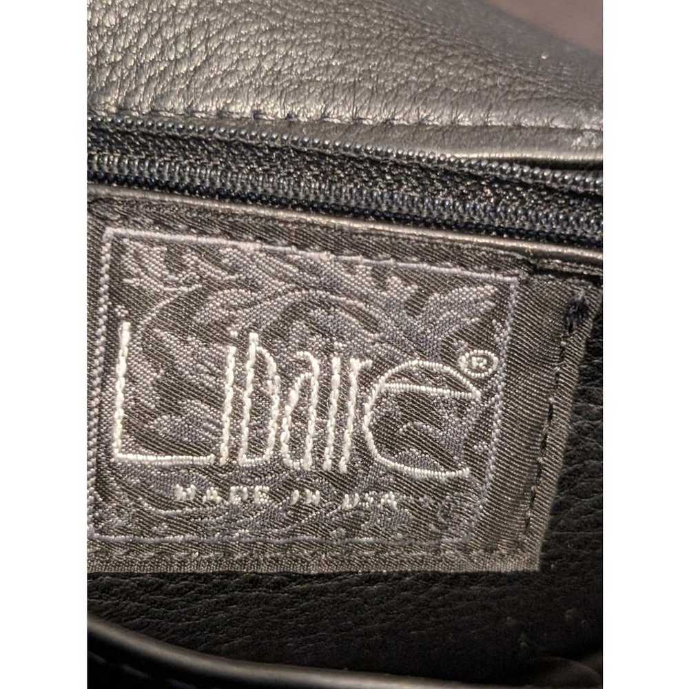 Libaire Vintage Made in USA Black Leather Flap Cr… - image 3