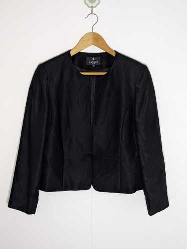 LANVIN Noir Paris Black Womens Jacket Blazer Size 