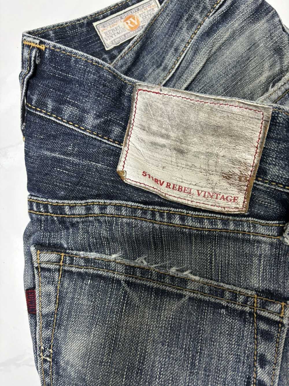 EDWIN 511 REBEL VINTAGE FLARED DISTRESSED DENIM F… - image 11