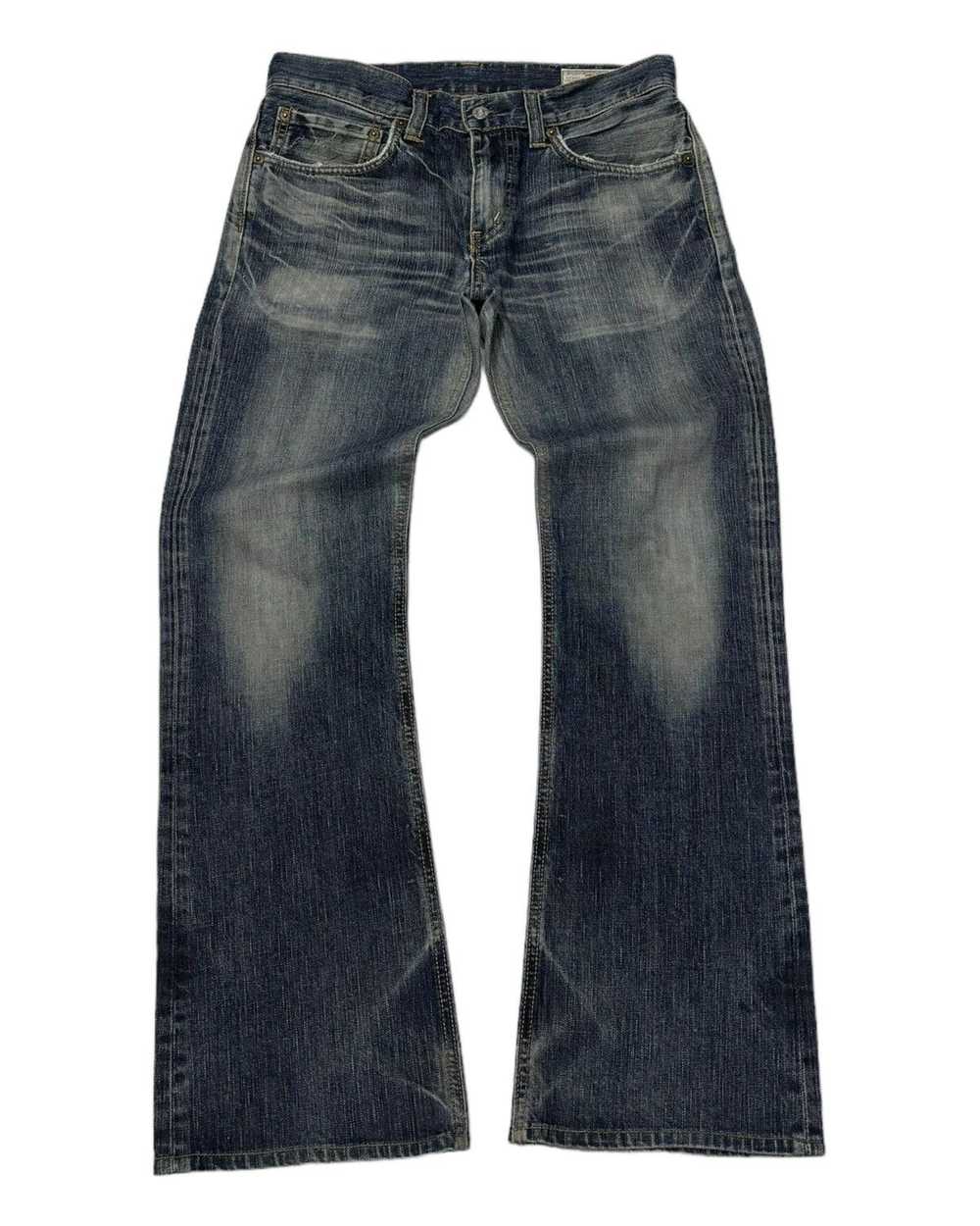 EDWIN 511 REBEL VINTAGE FLARED DISTRESSED DENIM F… - image 2