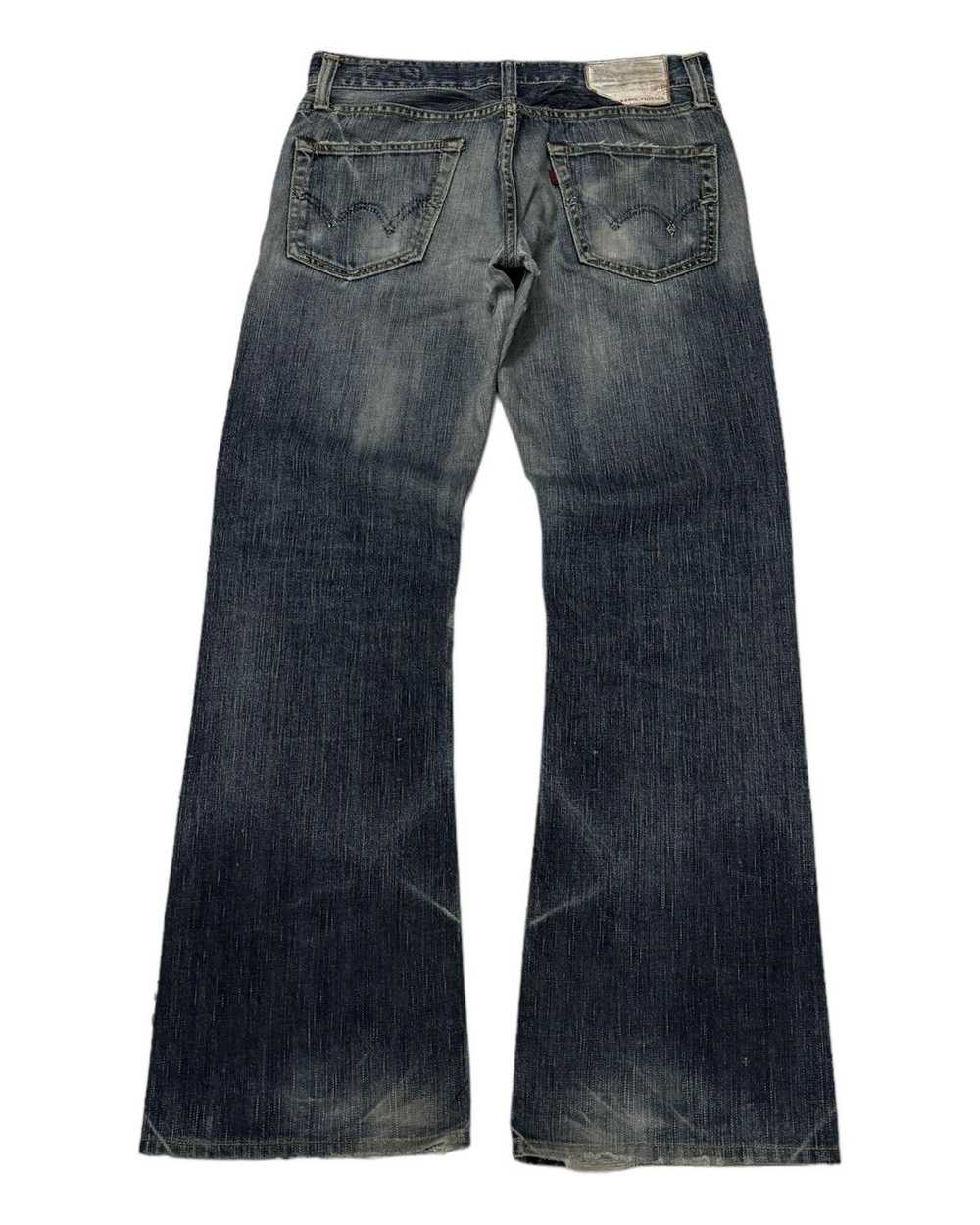 EDWIN 511 REBEL VINTAGE FLARED DISTRESSED DENIM F… - image 3