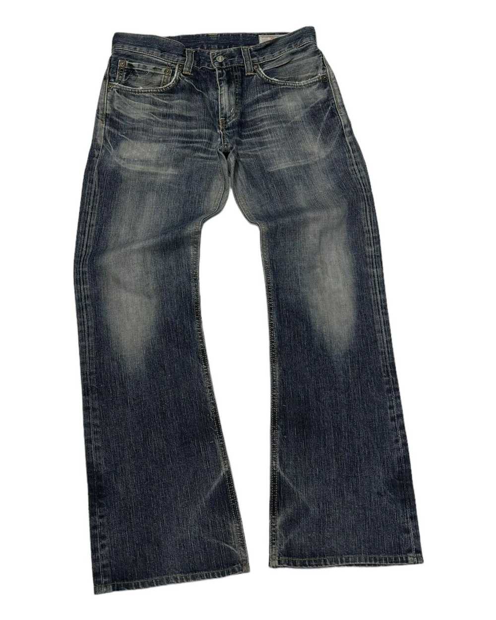 EDWIN 511 REBEL VINTAGE FLARED DISTRESSED DENIM F… - image 4