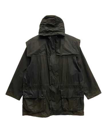 🔥VINTAGE BARBOUR DURHAM WAXED DISTRESSED PARKA JA