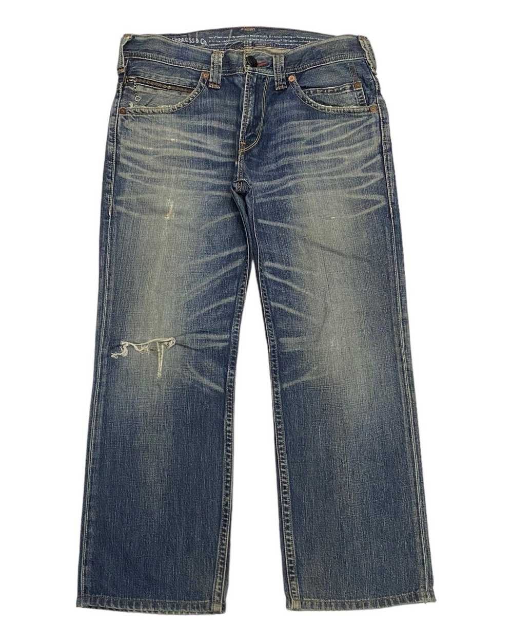 Levi's VINTAGE LEVIS 502 DISTRESSED BAGGY DENIM J… - image 2