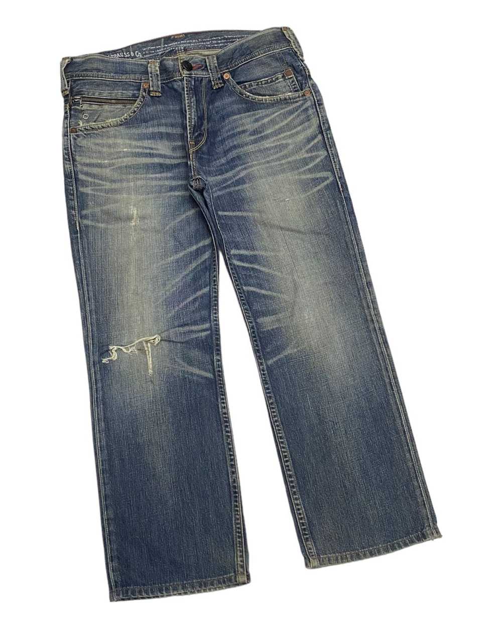 Levi's VINTAGE LEVIS 502 DISTRESSED BAGGY DENIM J… - image 3