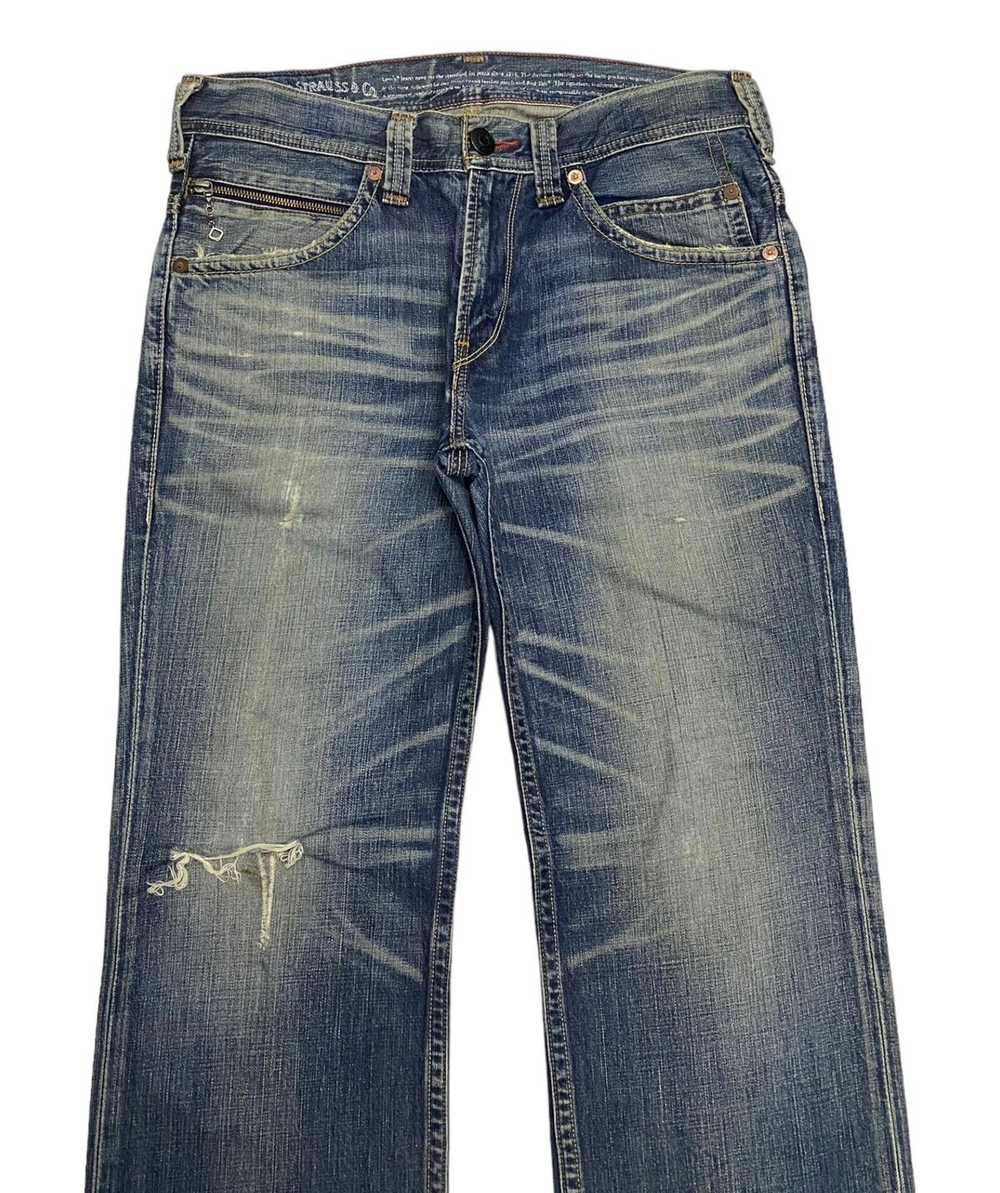 Levi's VINTAGE LEVIS 502 DISTRESSED BAGGY DENIM J… - image 5