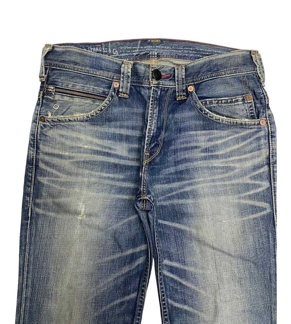 Levi's VINTAGE LEVIS 502 DISTRESSED BAGGY DENIM J… - image 7