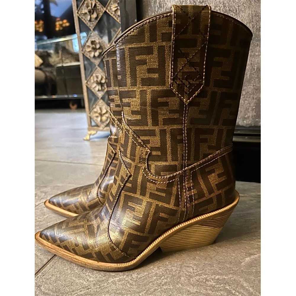 Fendi Cowboy leather western boots - image 2