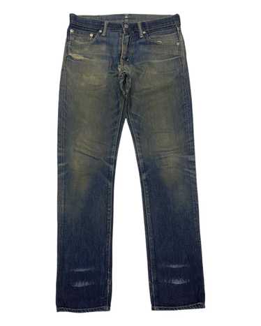 VISVIM SOCIAL SCULPTURE 04R DISTRESSED DENIM JEANS