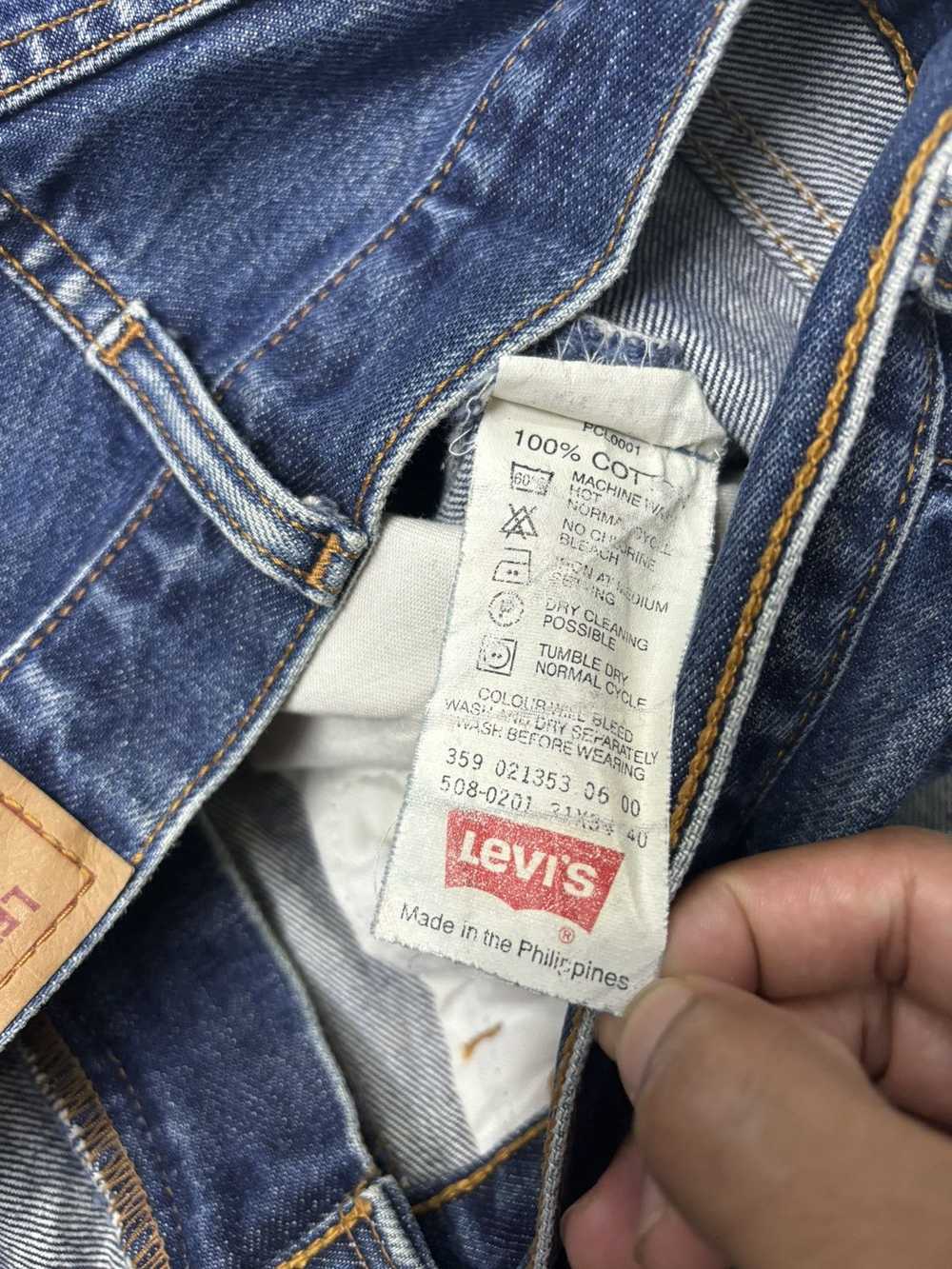 Levi's LEVIS 508 VINTAGE DISTRESSED DENIM JEANS - image 11