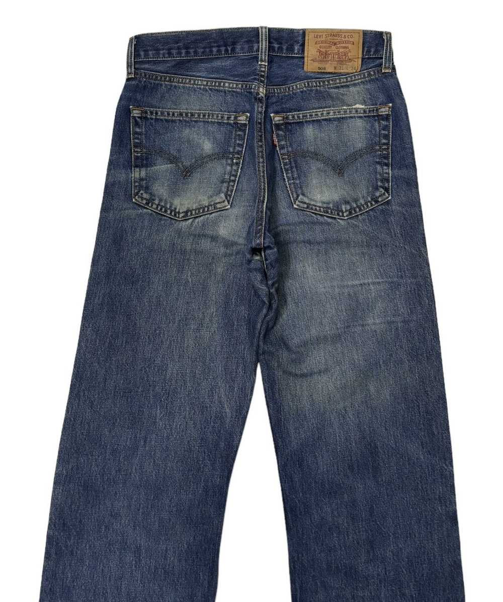 Levi's LEVIS 508 VINTAGE DISTRESSED DENIM JEANS - image 8