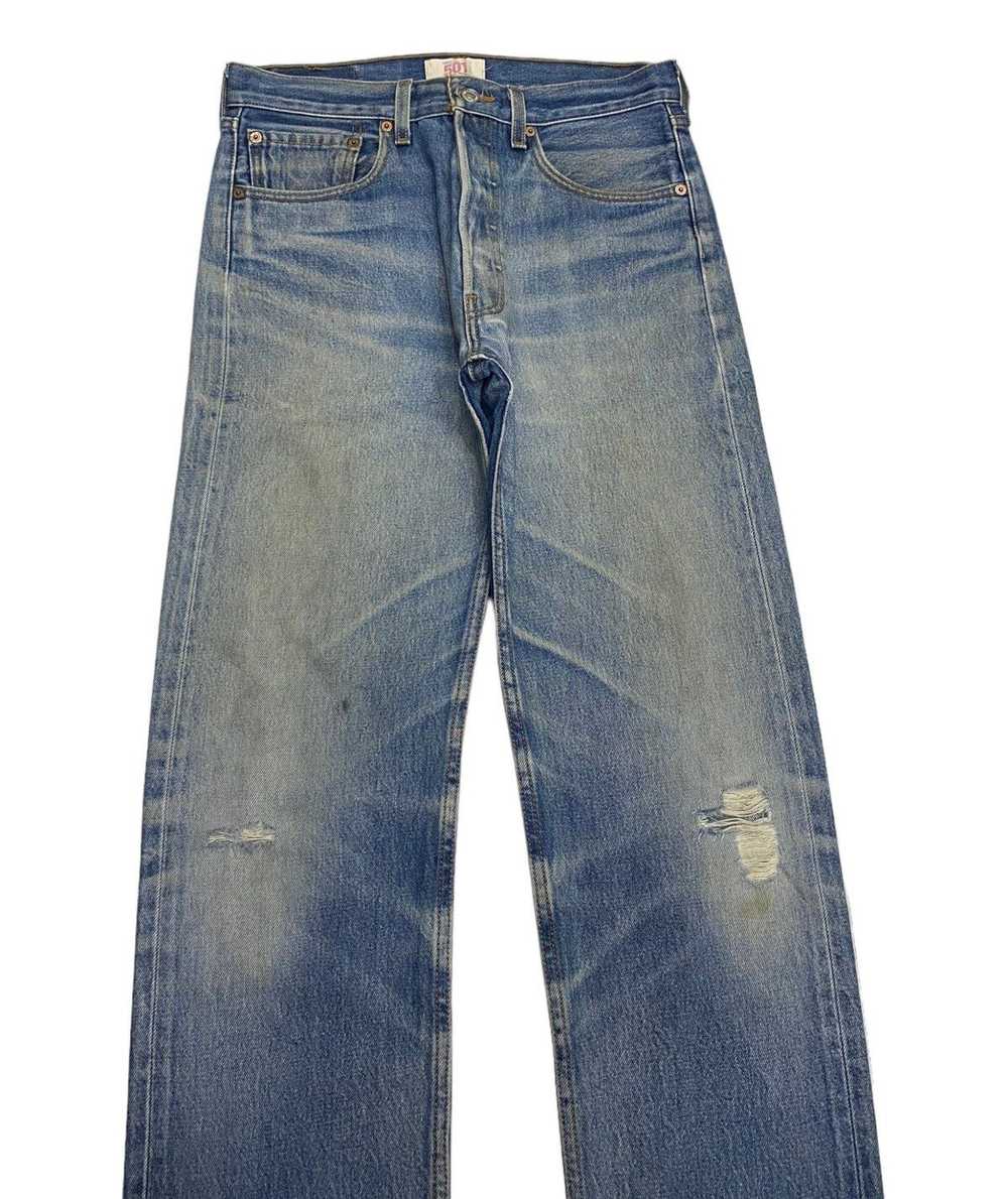 VINTAGE LEVIS 501 SINGLE R MEXICO DISTRESSED DENI… - image 3