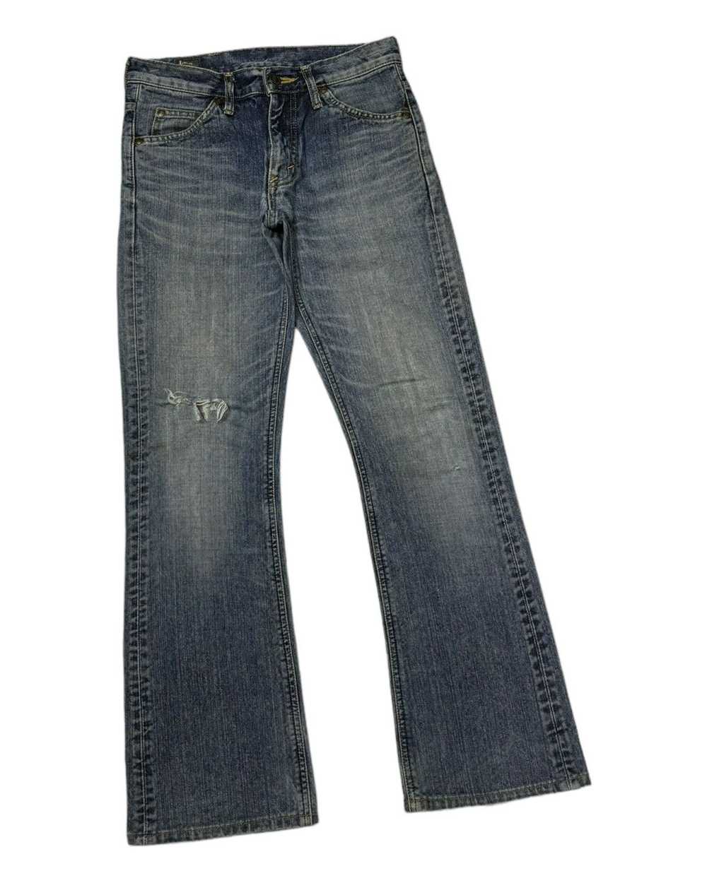 Vintage 90s Lee Riders Flared Jeans Distress Boot… - image 3