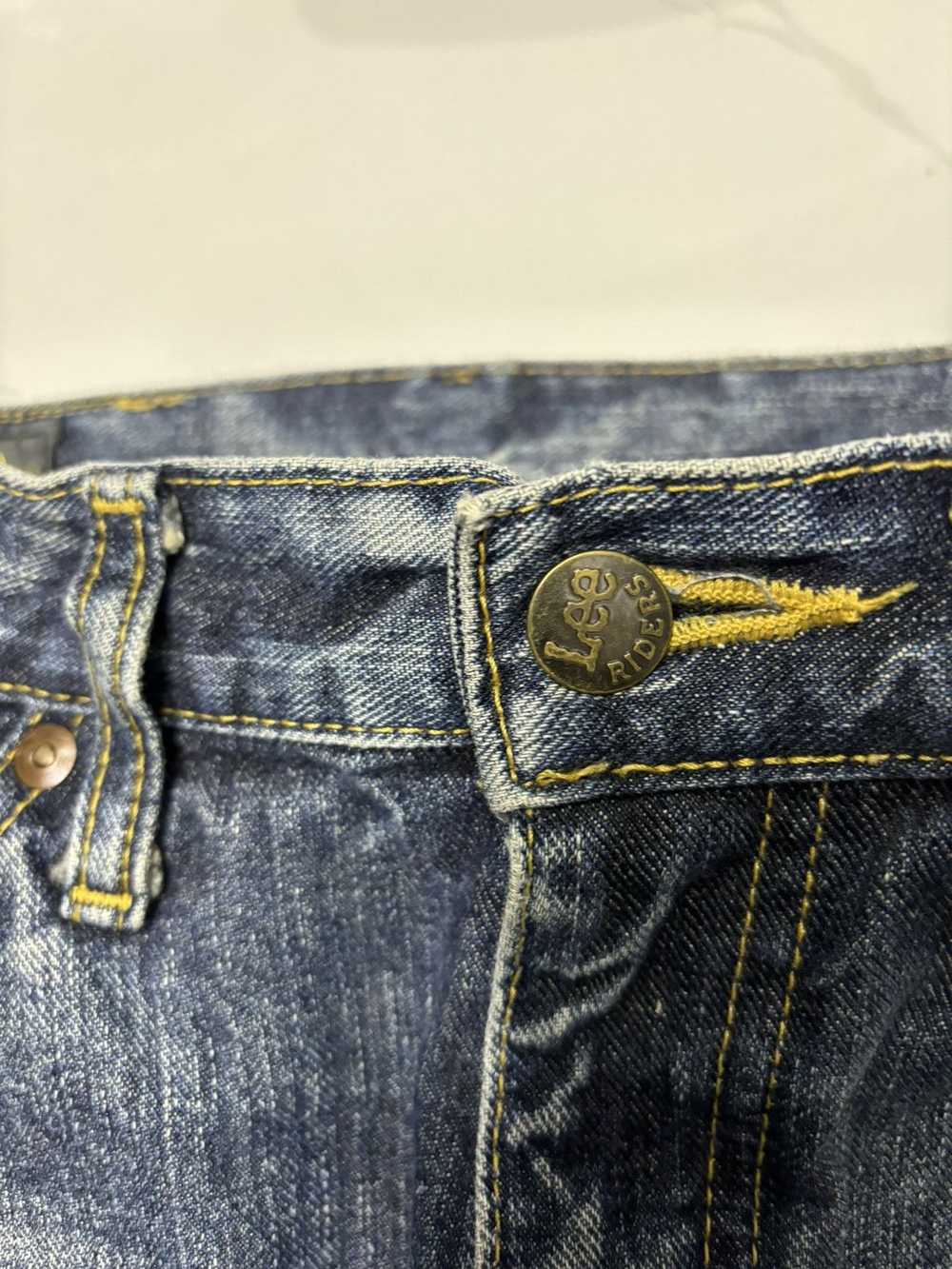 Vintage 90s Lee Riders Flared Jeans Distress Boot… - image 8