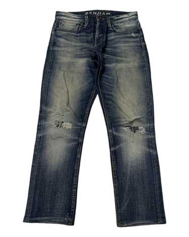 DENHAM RAZOR SLIM FIT DISTRESSED DENIM JEANS