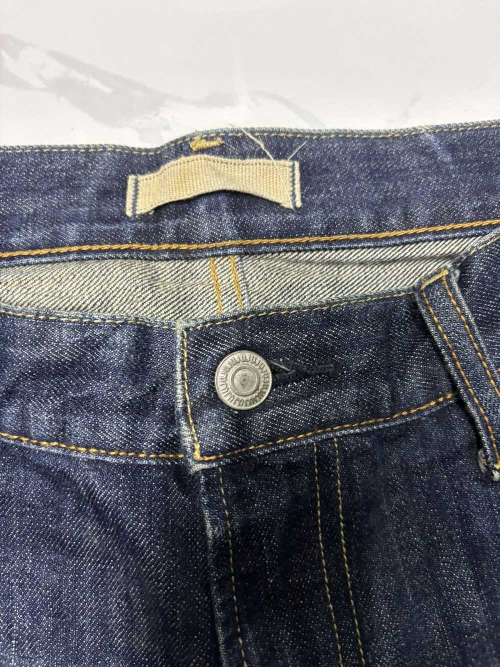 VINTAGE UNIQLO BLUE DISTRESS BAGGY DENIM JEANS - image 9