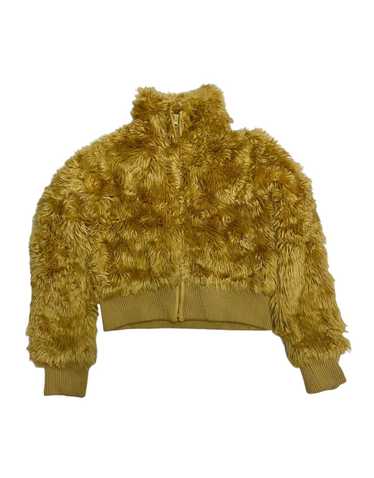 JAPANESE BRAND CROPPED FAUX FUR JACKET