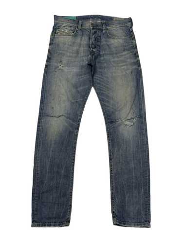 DIESEL DISTRESS SLIM CARROT DENIM JEANS