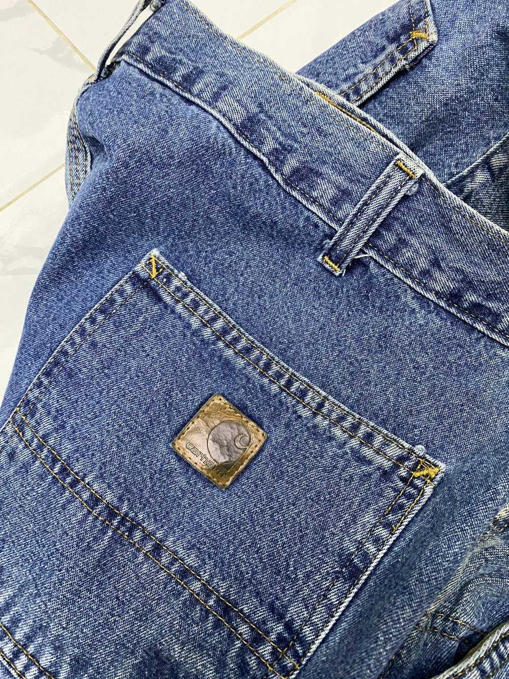 🔥CARHARTT DUNGAREE CARPENTER JEANS OVERSIZED BAG… - image 8