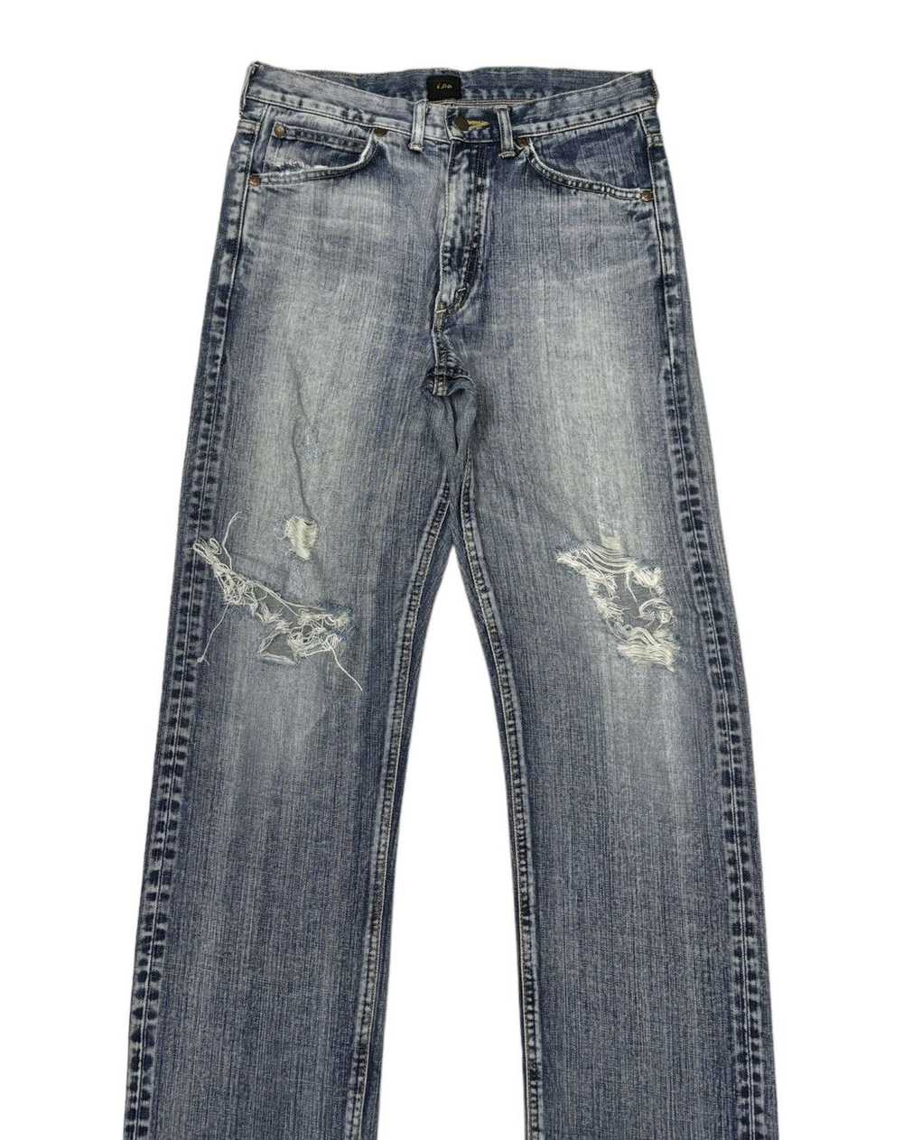 LEE RIDERS UNION MADE ACID WASH DISTRESS DENIM ST… - image 5