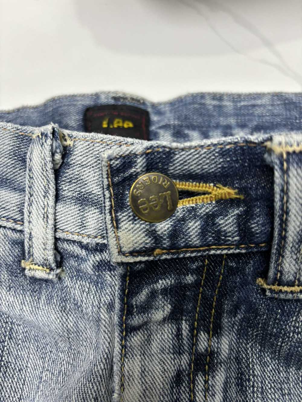 LEE RIDERS UNION MADE ACID WASH DISTRESS DENIM ST… - image 8