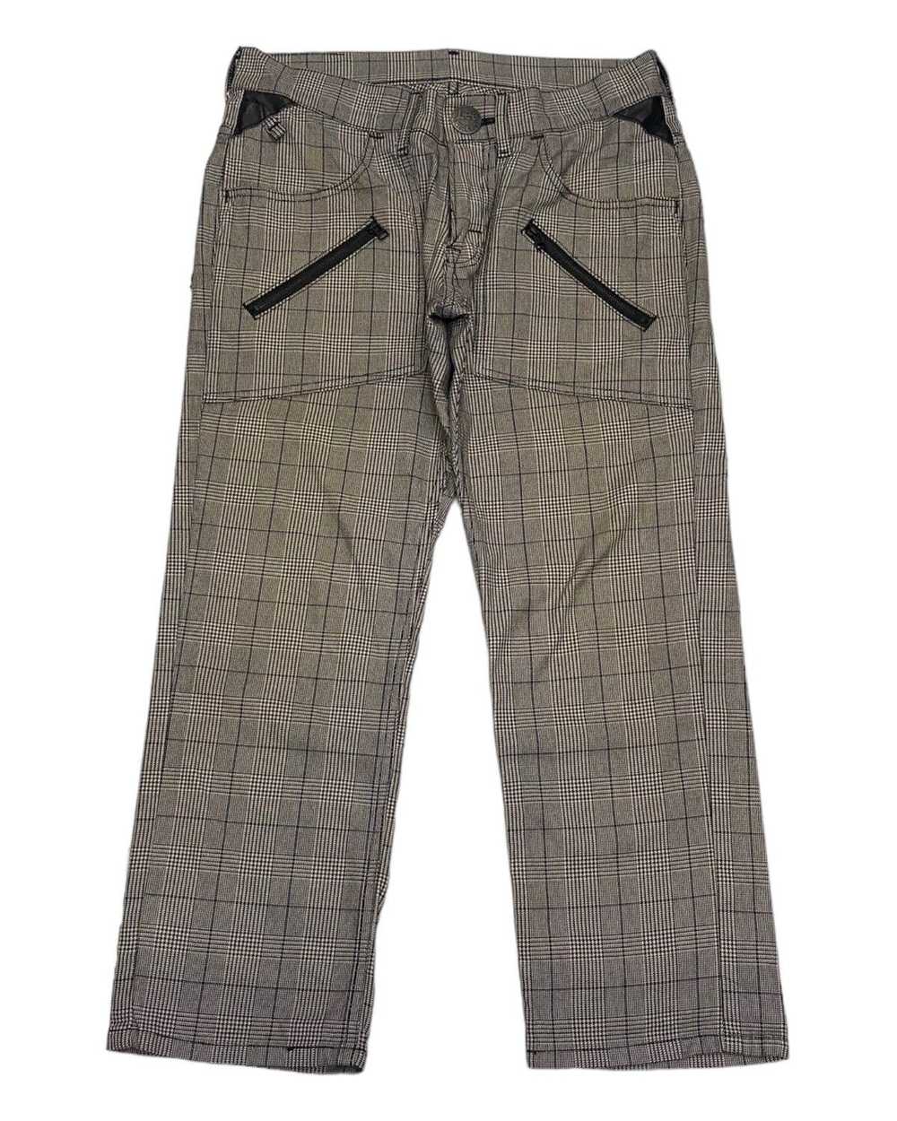 VINTAGE LEE RIDERS CHECKERED 3Q PANTS - image 1