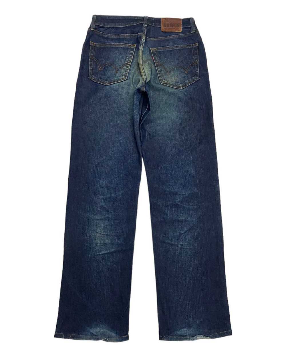 EDWIN 13oz 503 FLEX DISTRESSED DENIM JEANS JAPAN - image 2