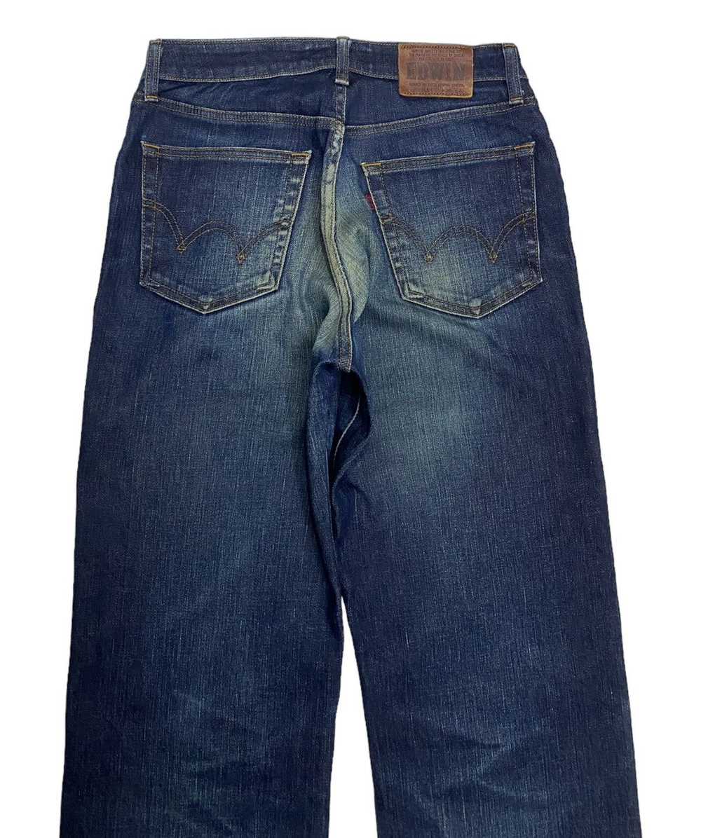 EDWIN 13oz 503 FLEX DISTRESSED DENIM JEANS JAPAN - image 4