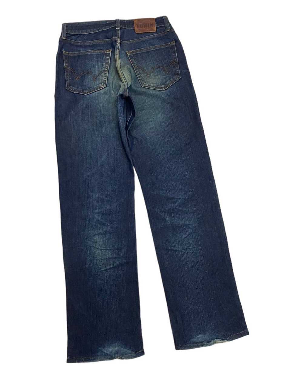 EDWIN 13oz 503 FLEX DISTRESSED DENIM JEANS JAPAN - image 7