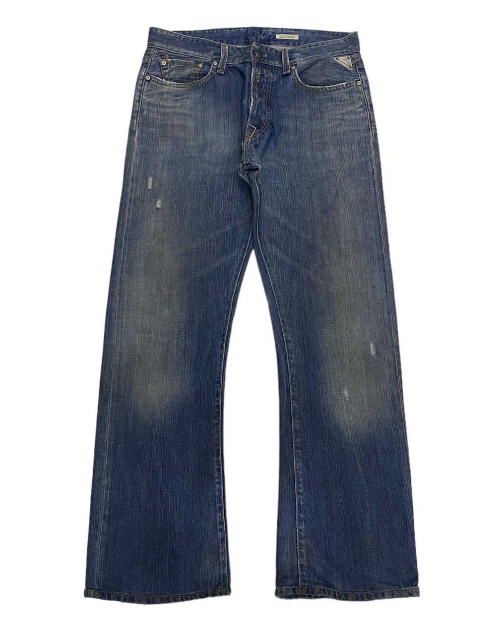 Archival Clothing - FLARE JEANS🔥REPLY DISTRESSED… - image 3