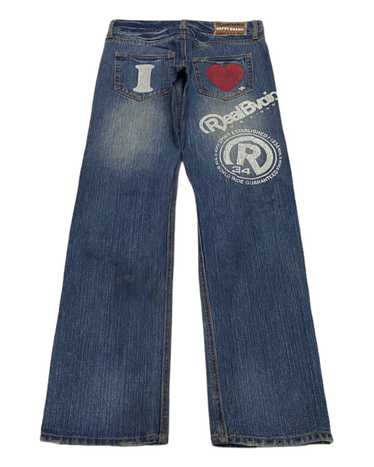 Vintage - RARE🔥RBV REALBVOICE DISTRESSED DENIM J… - image 1