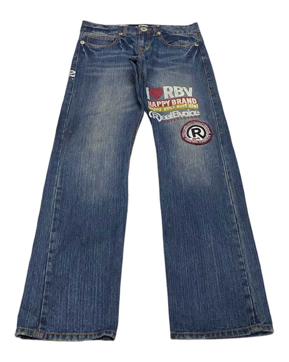 Vintage - RARE🔥RBV REALBVOICE DISTRESSED DENIM J… - image 2