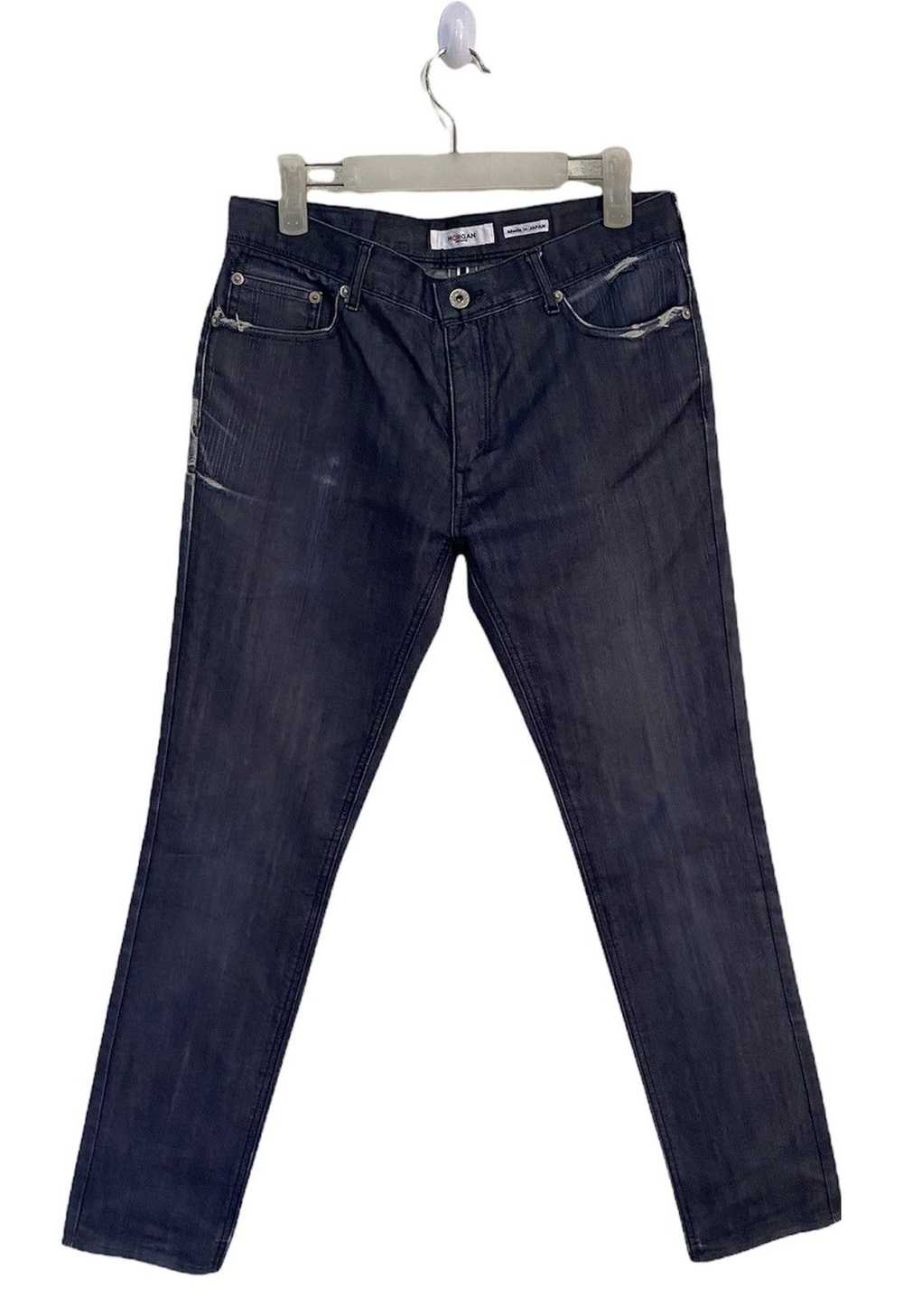 VINTAGE MORGAN HOMME DISTRESSED DENIM PANTS - image 1