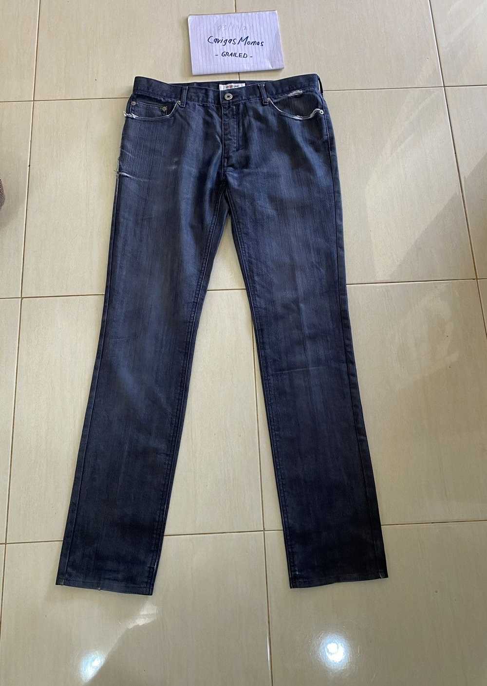 VINTAGE MORGAN HOMME DISTRESSED DENIM PANTS - image 7