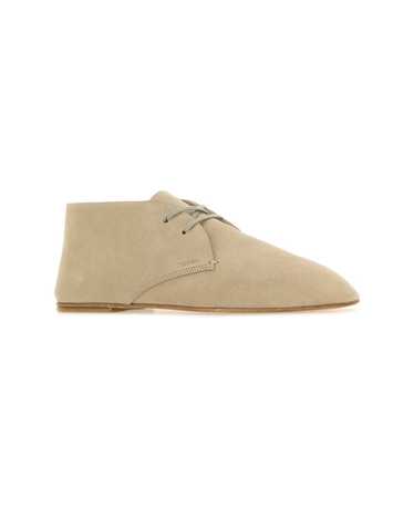 Prada Sand Suede Lace-up Shoes - image 1