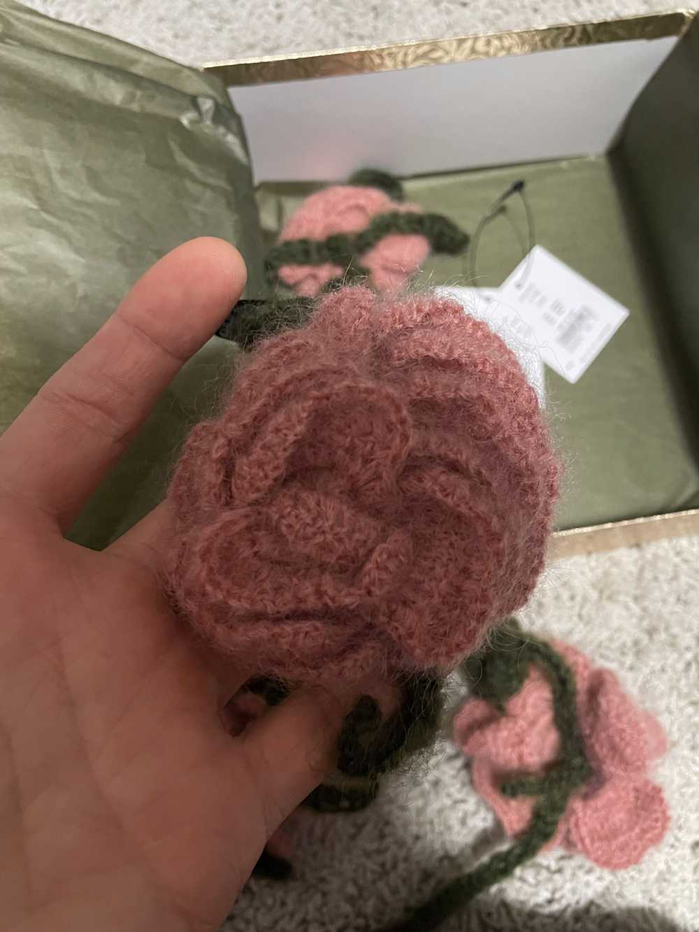 UNDERCOVER Knitted Rose Scarf - image 6