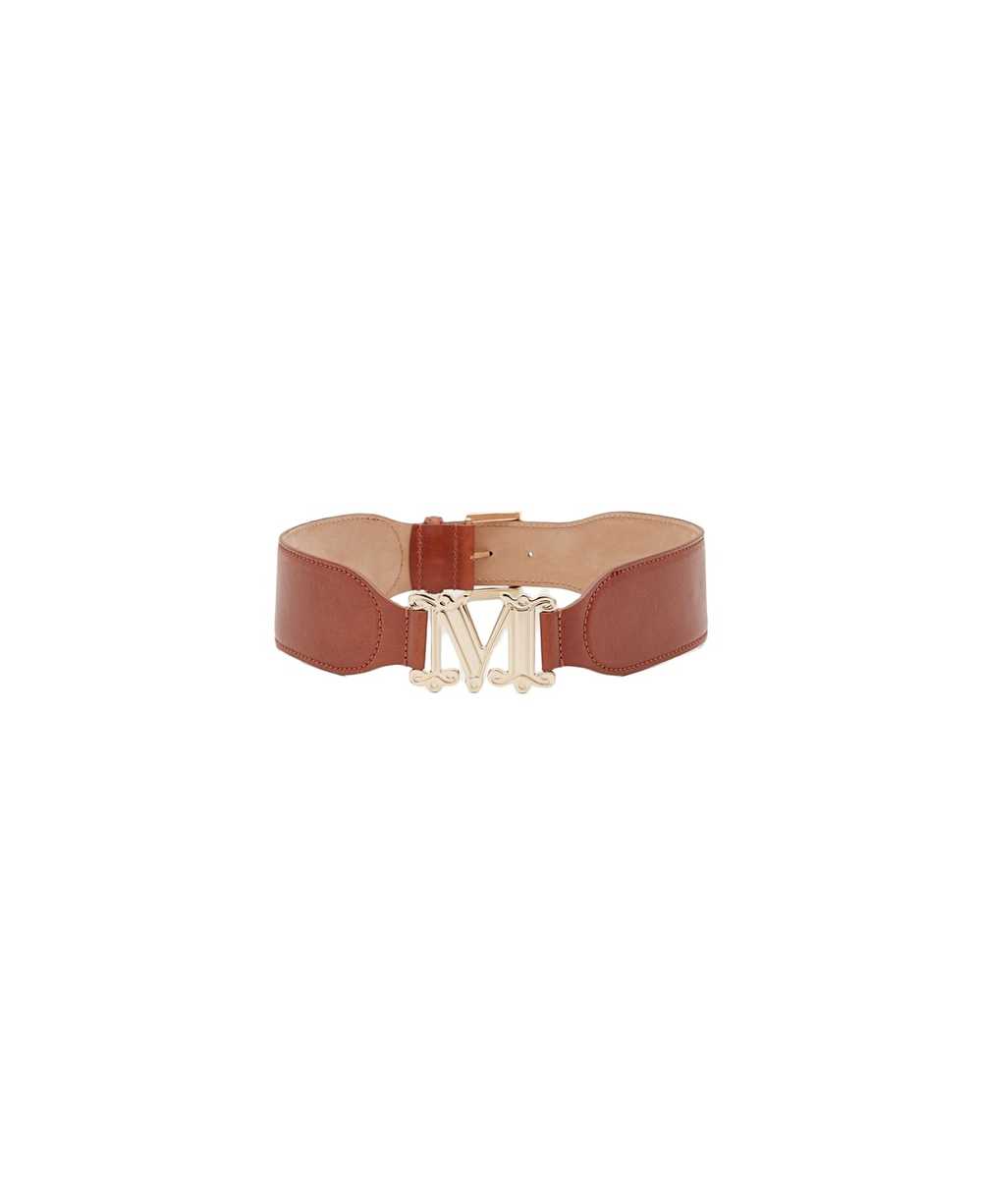 Max Mara Logo Leather Belt - image 1