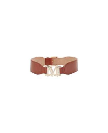 Max Mara Logo Leather Belt