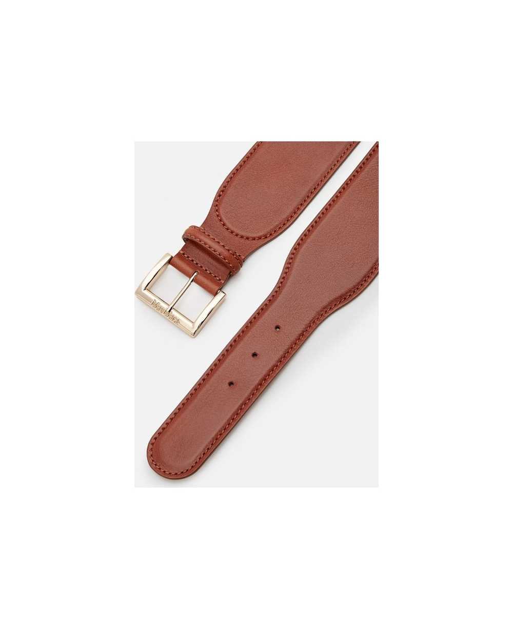 Max Mara Logo Leather Belt - image 2