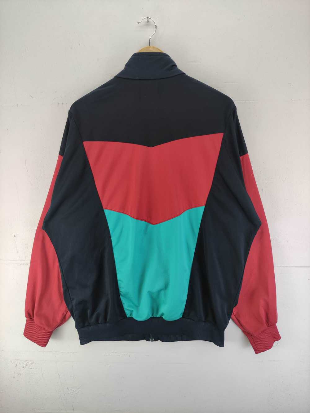 vintage Adidas Tracktop Sweater Blocks Colour Zip… - image 7