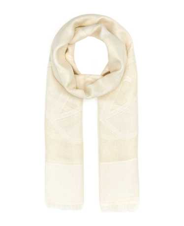 Valentino Ivory Silk Blend Scarf - image 1