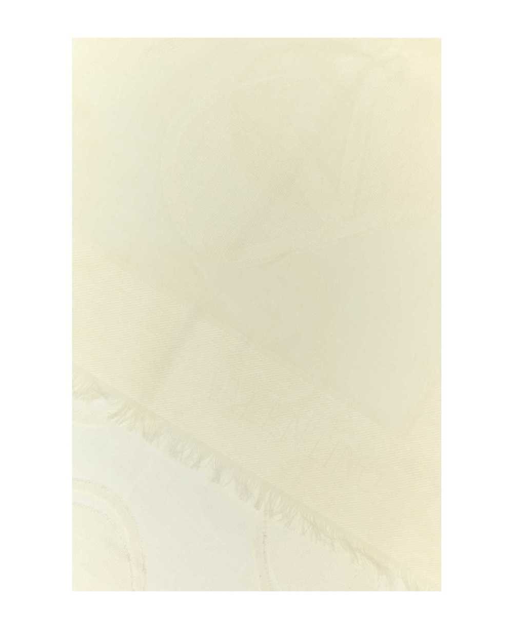 Valentino Ivory Silk Blend Scarf - image 2