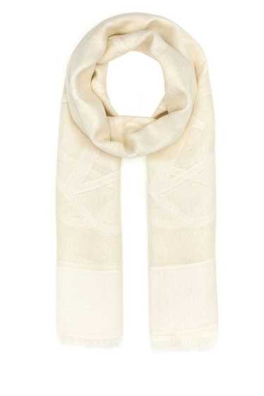 Valentino Ivory silk blend scarf