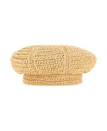 Prada Beige Rafia Baker Boy Hat