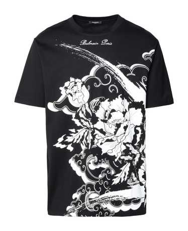 Balmain Black Cotton T-shirt