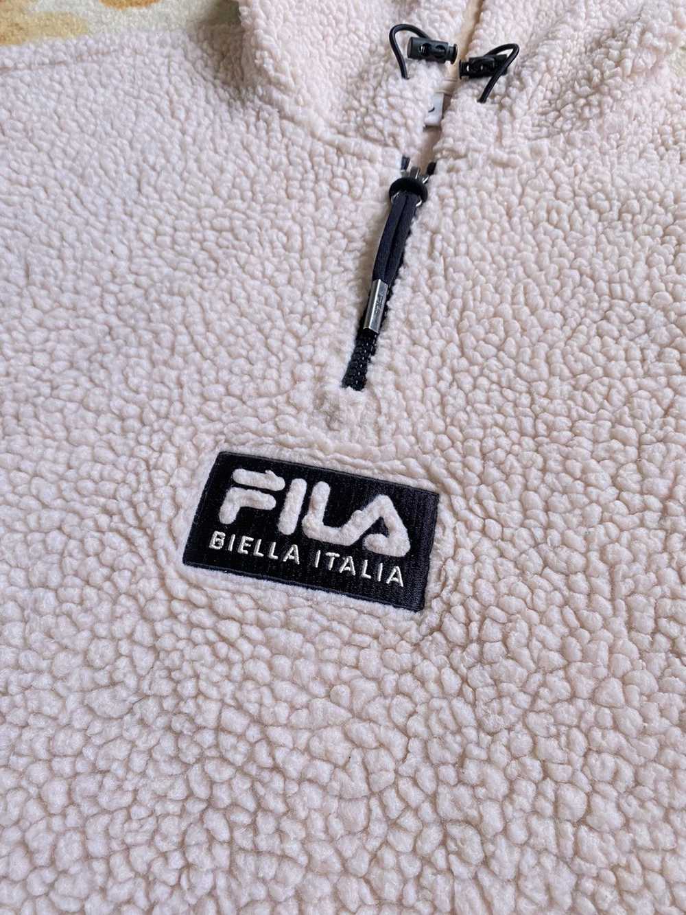 Vintage - FILA HALF ZIPPER FLEECE HOODIE - image 2