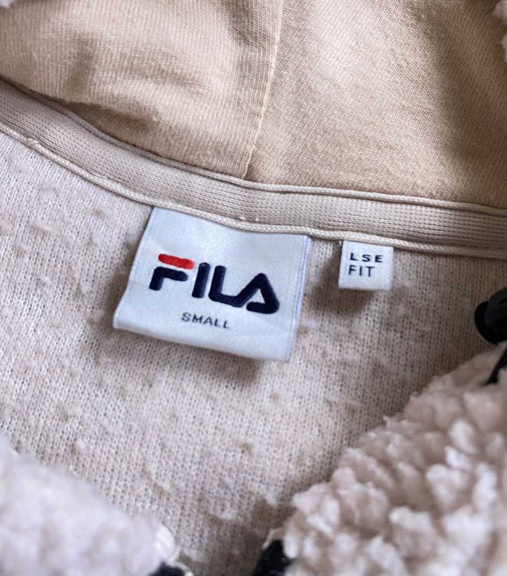 Vintage - FILA HALF ZIPPER FLEECE HOODIE - image 4