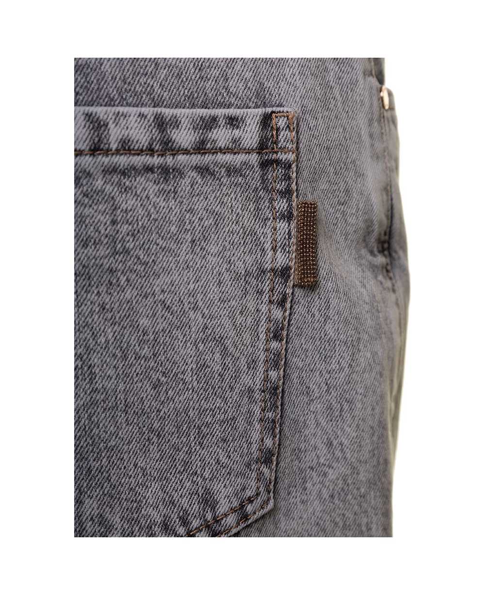 Brunello Cucinelli Pantalone Donna In Denim - image 3