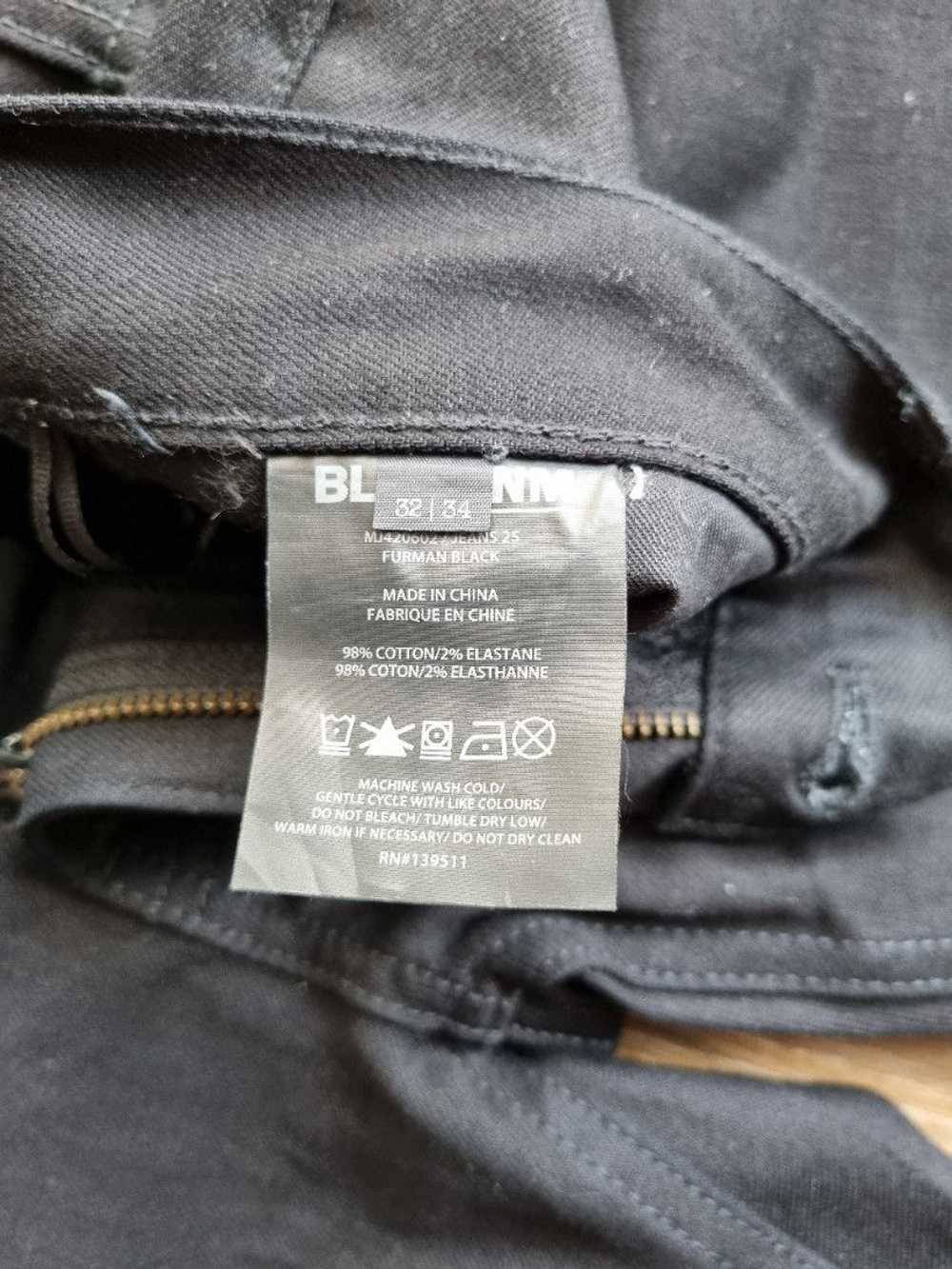 BLK DNM furman 25 black skinny jeans, 32x34 BNWT - image 4